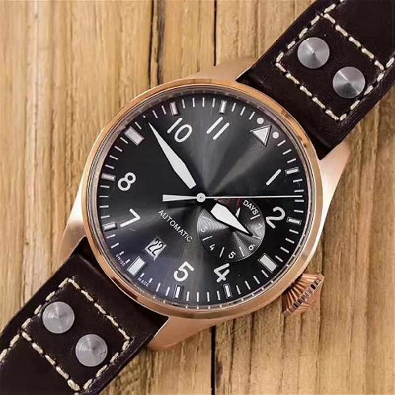 

Top Quality Luxury Wristwatch favors Big Pilot Midnight Blue/Black Dial Automatic 46MM Men Mens Watch Watches