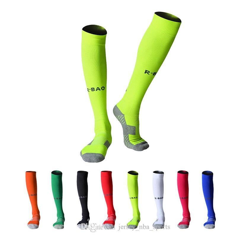 

21 3 Pair Breathable Outdoor Sports Stocking Football Thicken Knee-high Socks Cycling Soccer Compression Socks, Red