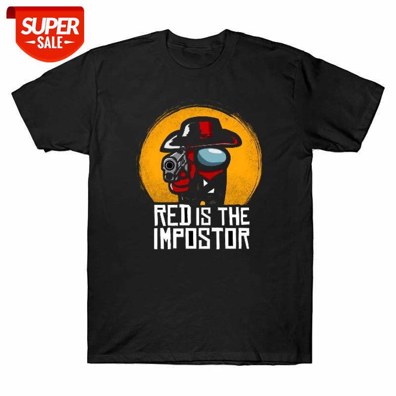 

Among Us Impostor T Shirt Red Is The Impostor Graphic Men Women Cotton Tshirt Summer Casual Tops Tees Short Sleeve Streetwear #8P43, White;black