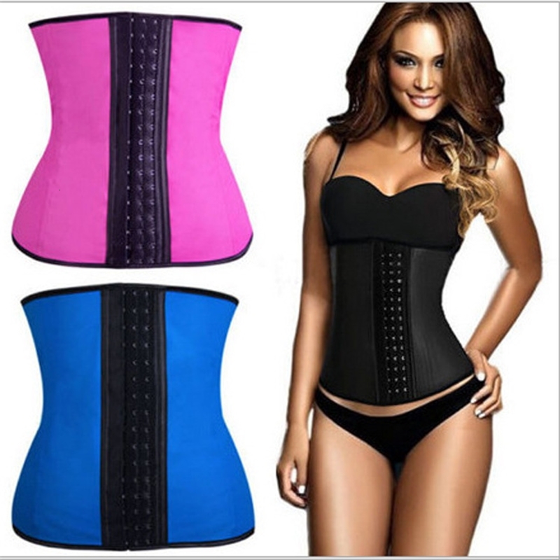 

Maikun Hot Women's sculpting clothes Body Corset 100% Polyester Firm Adjustable Waist Cinchers Three-row buckle Sexy Women's Shapers, Black;white