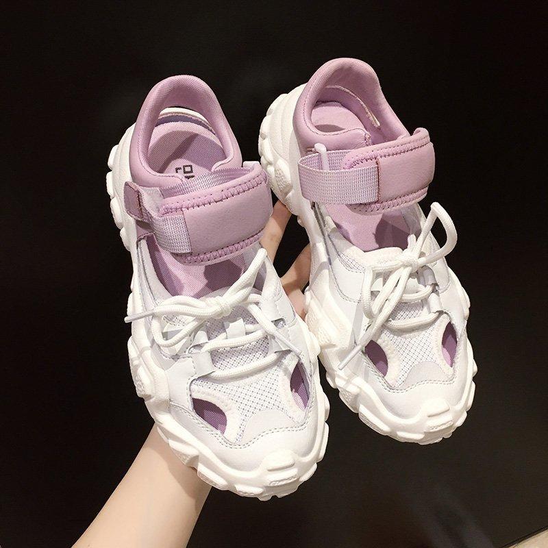 

Sandals 2021 Women Espadrilles Chunky Platform Casual Shoes Designers Luxury Lace Up Beach Flat Sandal Fashion Brand, Green