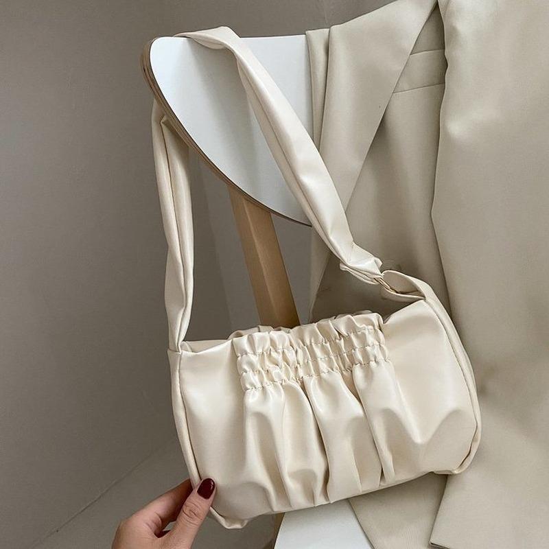 

Single shoulder slanting across clouds bag wide shoulder strap bag women's under armpit