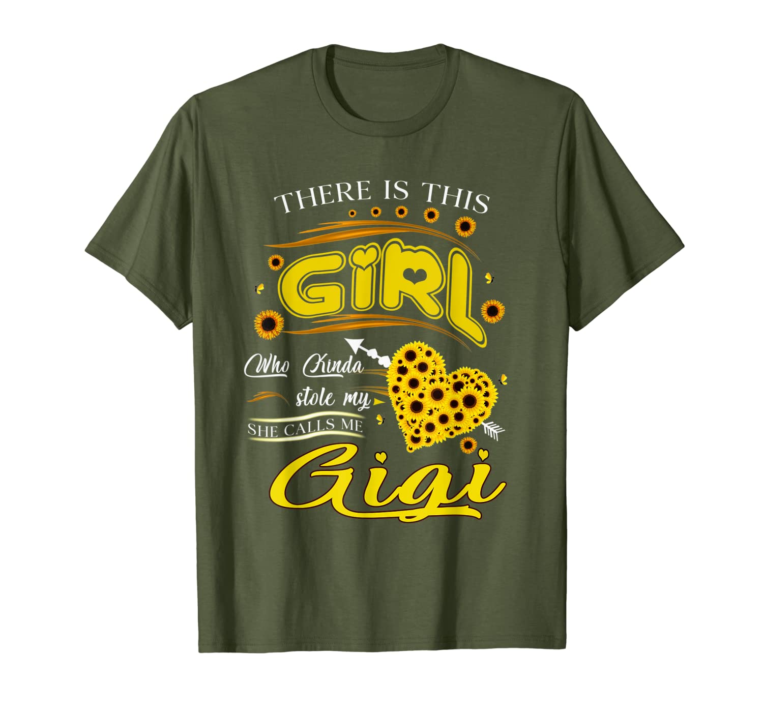 There&#039;s This Girl Who Kinda Stole My Heart She Calls Me Gigi T-Shirt-image-703236018
