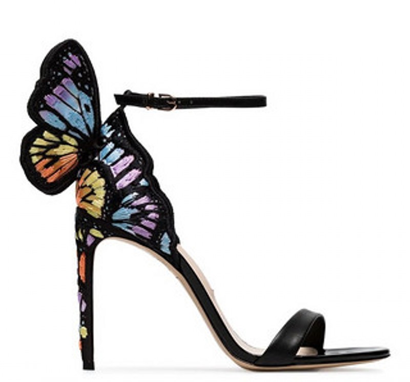 

Fashion Summer Embroidery Webster Pumps Designer Sandals Women Luxury Wing Butterfly Gladiators