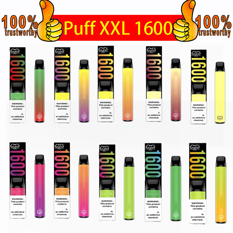 

Electronic Cigarettes Puff bar XXL Plus Disposable Vapes pen 1600 puffs Pod Device Pre filled E-CIGS
