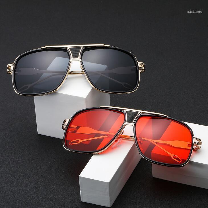 

Sunglasses Unisex Square Modi Flat Top Thin Feminino Vintage Luxury Women Brand Designer Sun Glasses UV4001