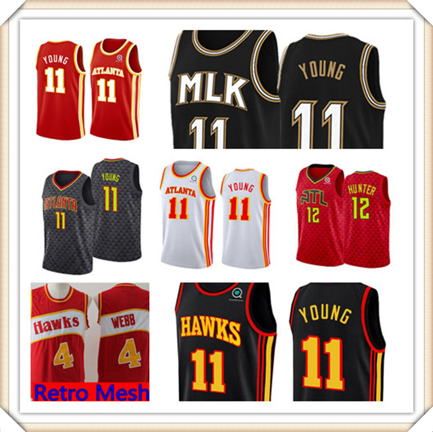 

Trae 11 Young Basketball Jerseys De'andre 12 Hunter Retro Mesh 4 Webb mens, Jersey