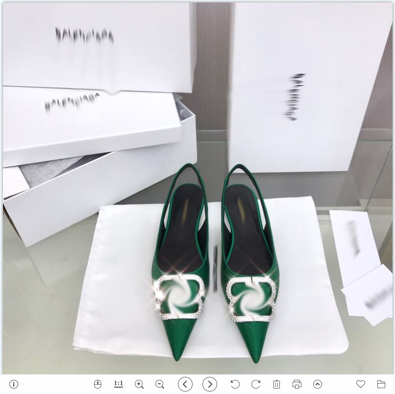 

2021 Good Quality Fashion Women Luxurys Designers Shoes Designer Sandals Womens Luxury High Heels Sandal Dress Shoess With Box Size 35-41 -H552, Green