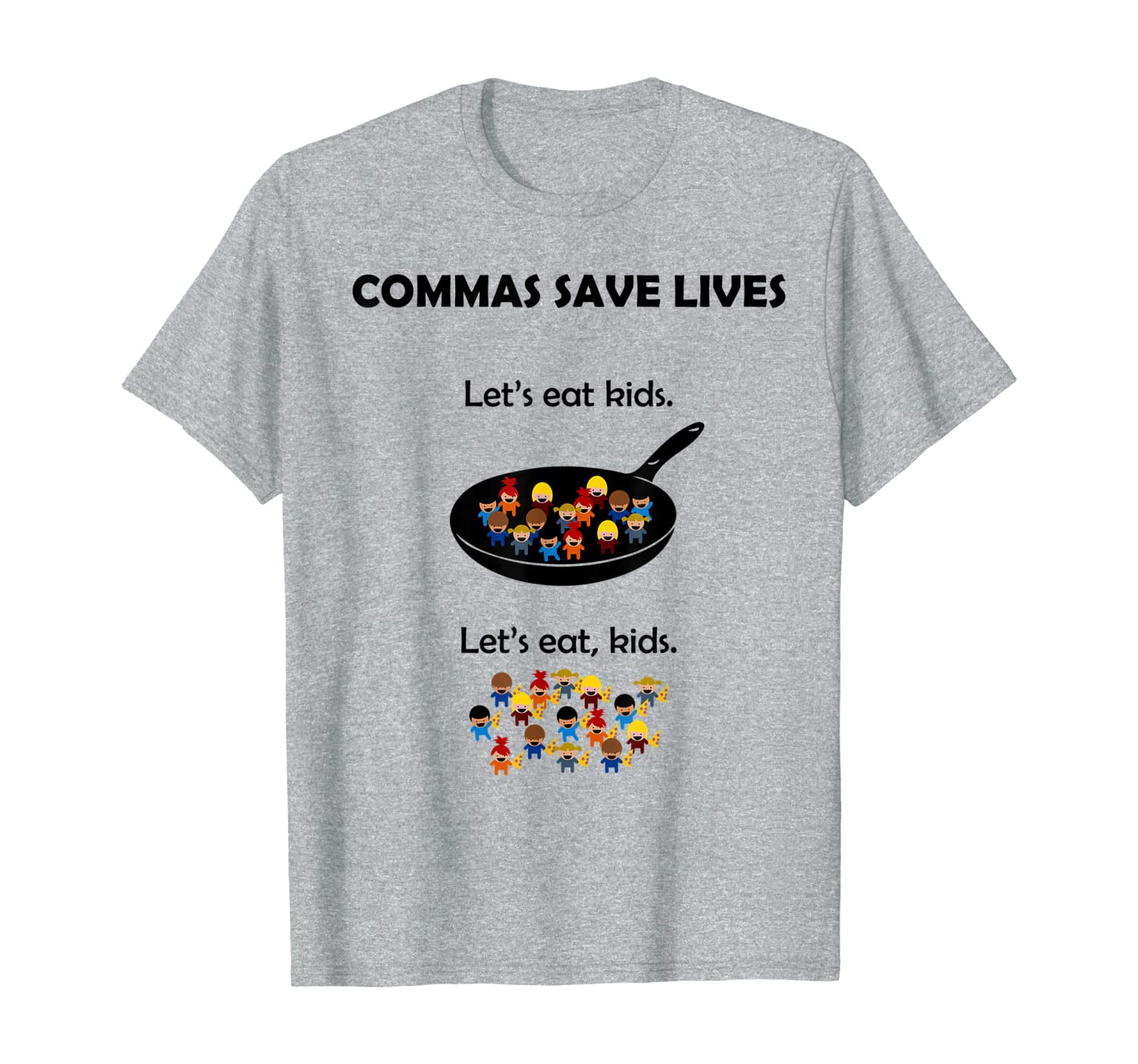 Commas Save Lives Funny Grammar Shirt-image-702608601