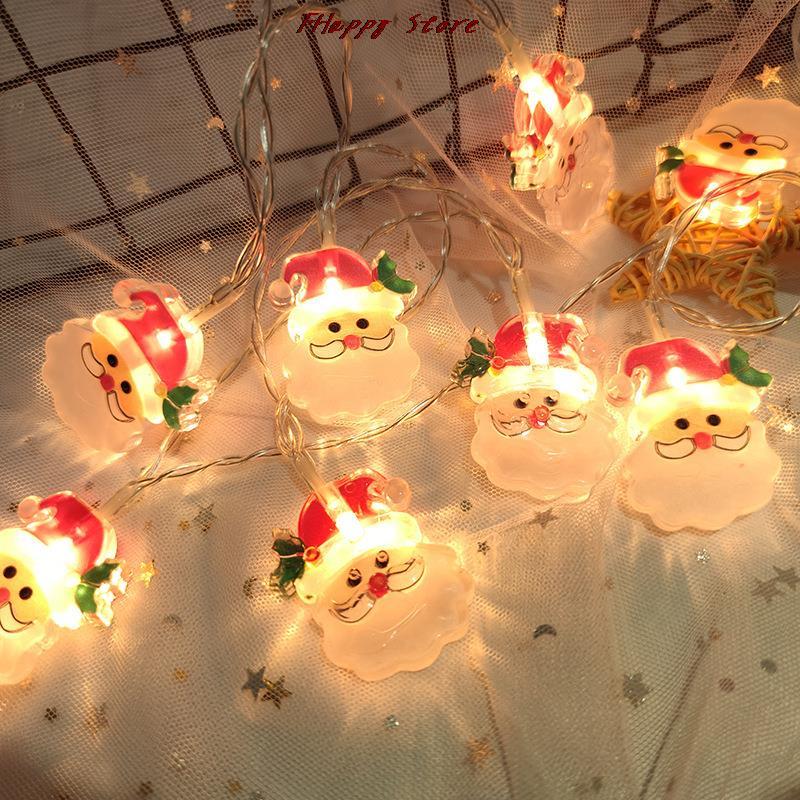 

Christmas Decorations Tree Lamp Decoration Santa Claus Snowman Fairy Hanging Wreath