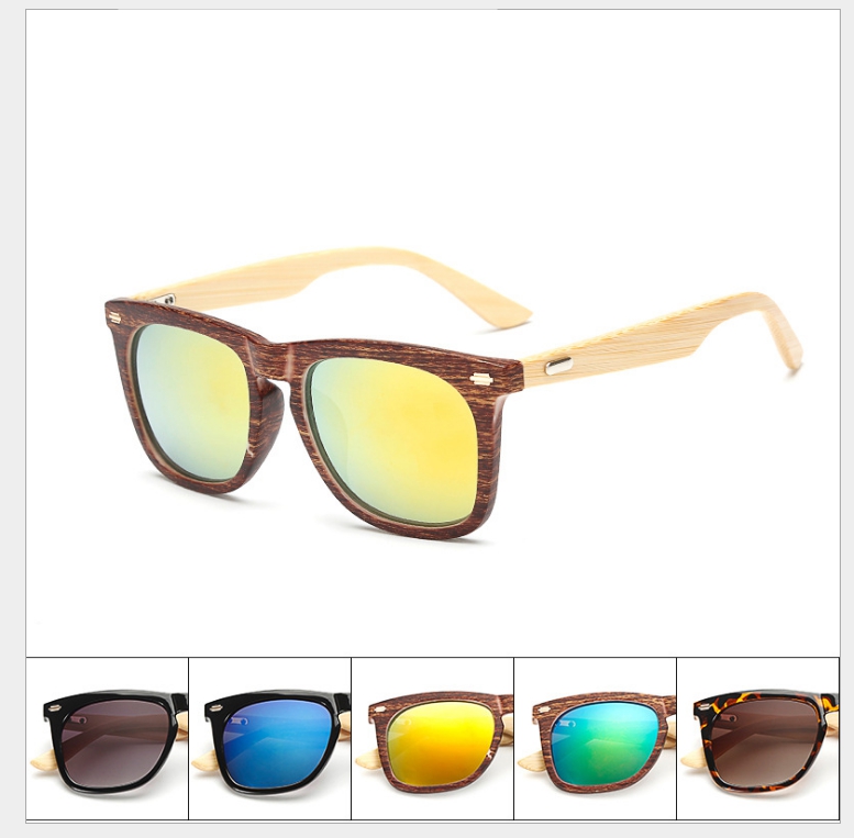 

Fashtion Bamboo Sunglasses Men Wooden Sun glasses Women Mirror Original Wood Glasses Oculos de sol masculino
