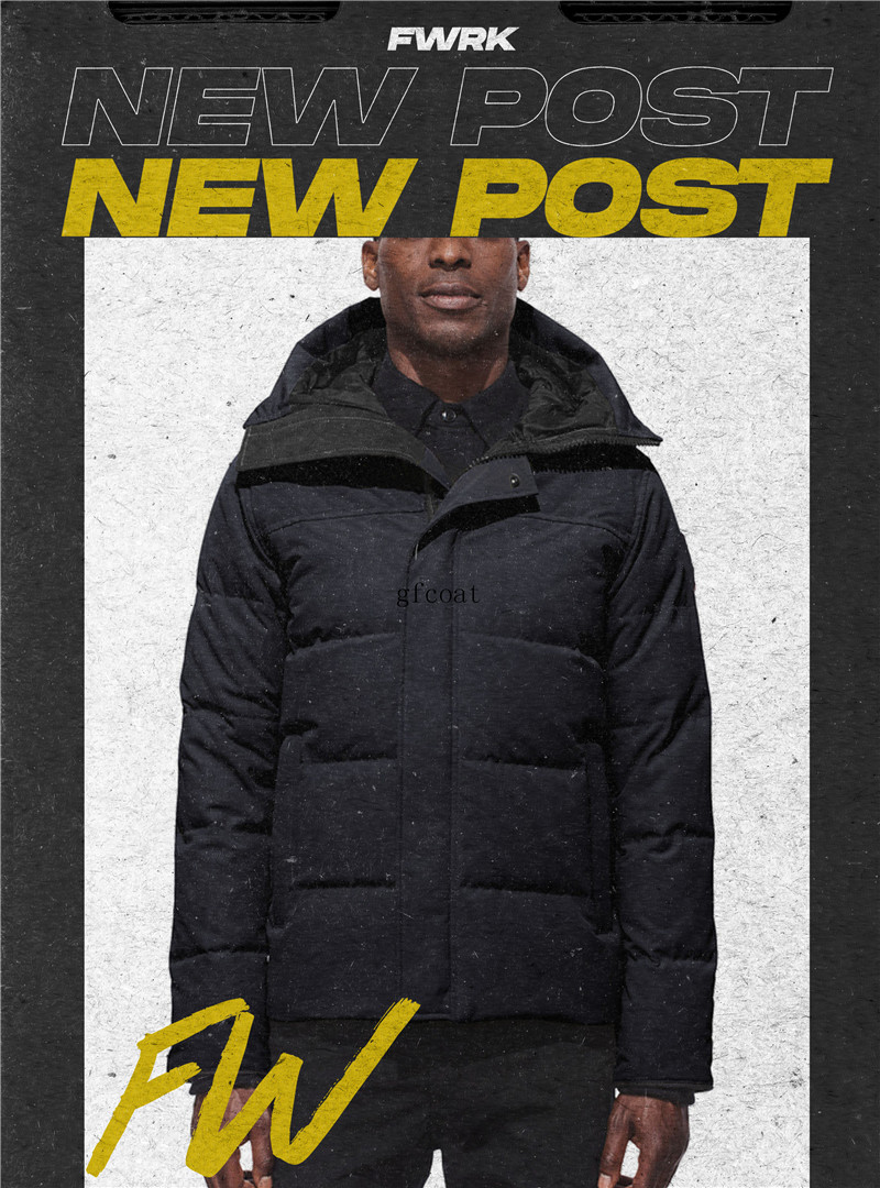 

2021 Mens Parkas Classic Jacket Fur Hooded Top Canada Down Coat Budge Size Windbreaker outdoor Warm Zipper Thick Jackets GO17, Photo color