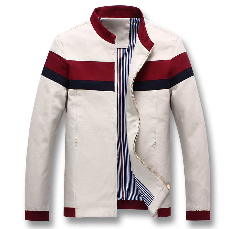 

iSurvivor 2021 Men Spring Patchwork Jackets and Coats Jaqueta Masculina Male Casual Fashion Slim Fitted Zipper Jackets Hombre X0621, Red