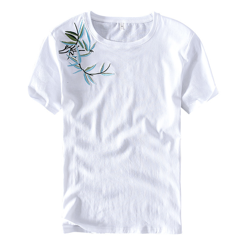 

2021 New Nova Chegada Dos Da Marca Vero De Linho Branco Camisa Para Homens Moda Casual t Camisas Masculinas O-pescoo Tshirt 2xnj, White