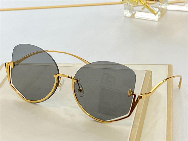 

0866 New Fashion Sunglasses With UV Protection for Women Vintage Cat eye half frame popular Top Quality Come With Case classic sunglasses, White;black