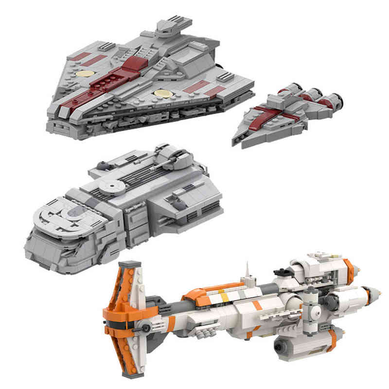 

Military Assault Ship Light Cruiser TIE Modified Interceptor Y Wing MOC Warrior Rebellion Space Wars Building Blocks Toys Kids Y1130