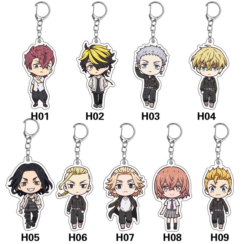

Keychains Anime Tokyo Revengers Keychain Manjiro Ken Takemichi Hinata Atsushi Chibi Kawaii Key Chain Cosplay Wholesale