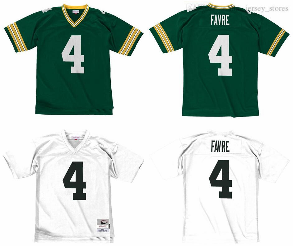 

Stitched football Jersey 4 Brett Favre 1996 Mitchell & Ness retro Rugby jerseys Men Women youth S-6XL