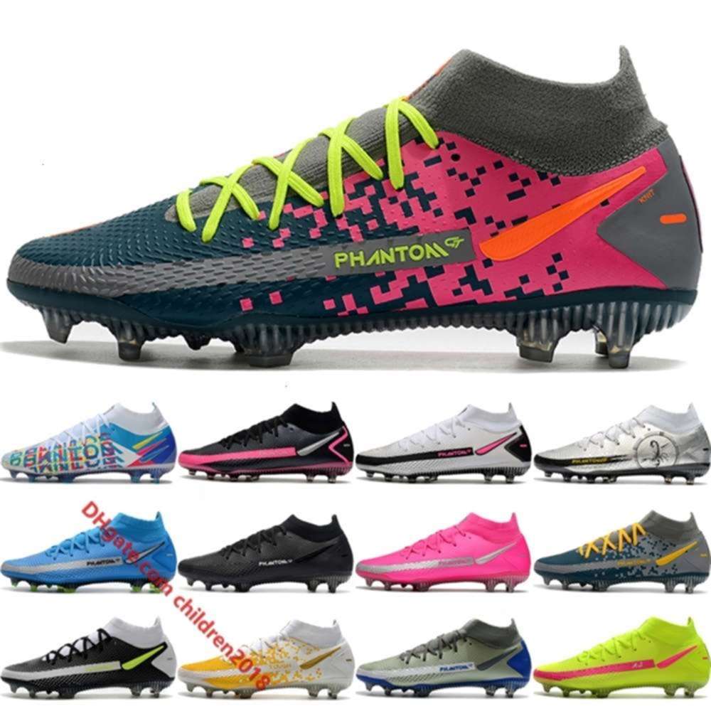 

Top Phantom GT Elite 3D FG Soccer Shoes Men Multicolor Black Pink Blast Scorpion Sock Cleats Big Kids Outdoor Football Boots Size 39-45 wisdonm