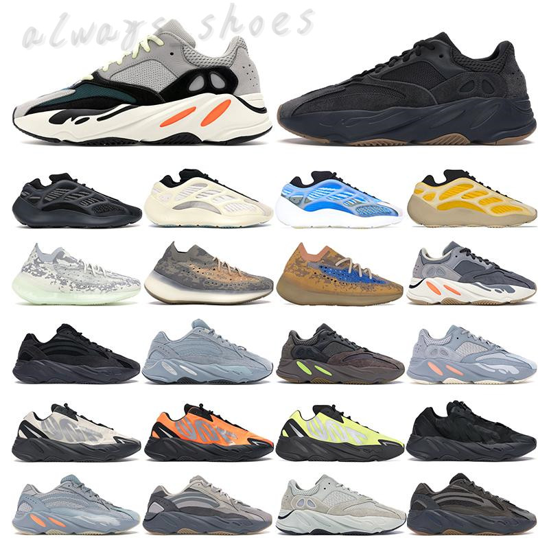 

Top Quality Wave Runner Sports Shoes 700 V2 Magnet Solid Gray Teal Carbon Blue Men Women 3M Static Reflective Outdoor TT01, #3