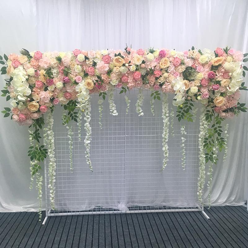 

Decorative Flowers & Wreaths Flone Customize Artificial Wall Wedding Backdrop Flower Silk Fake Home Decorations