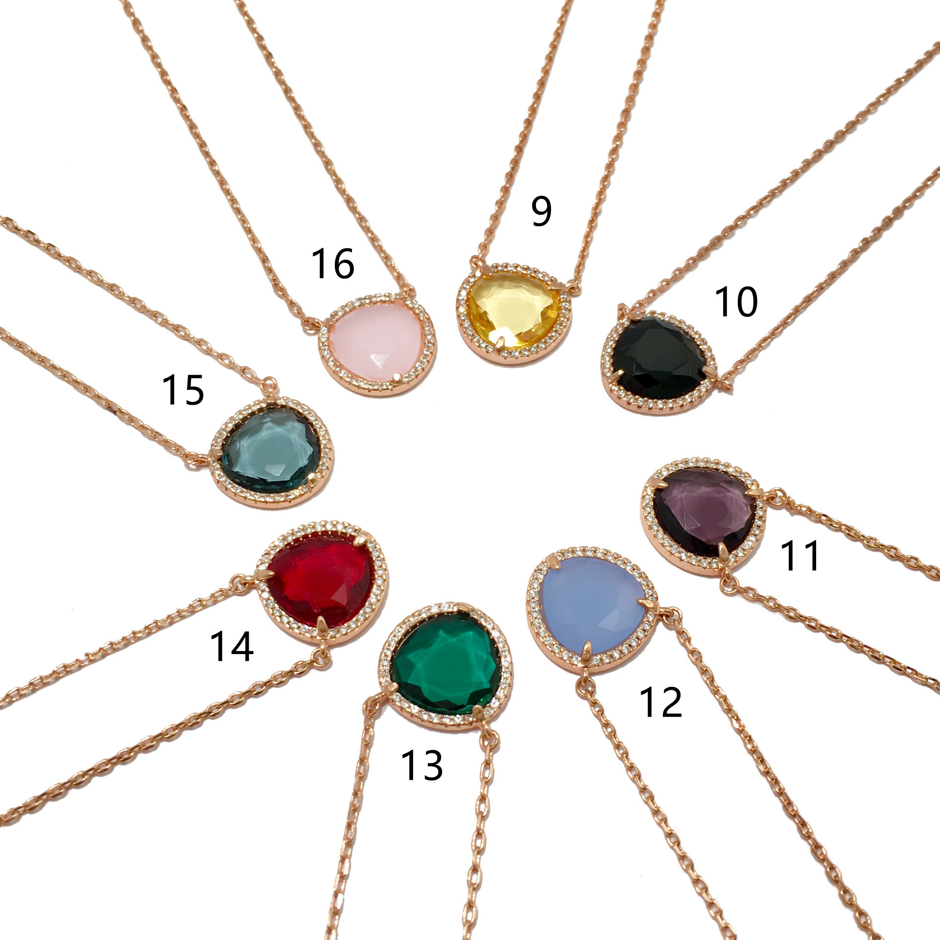designer necklace ornamental stone multiple slice candy crystal necklace jewelry micro inlay diamond necklaces wedding dress jewelry 2021-image-628724598