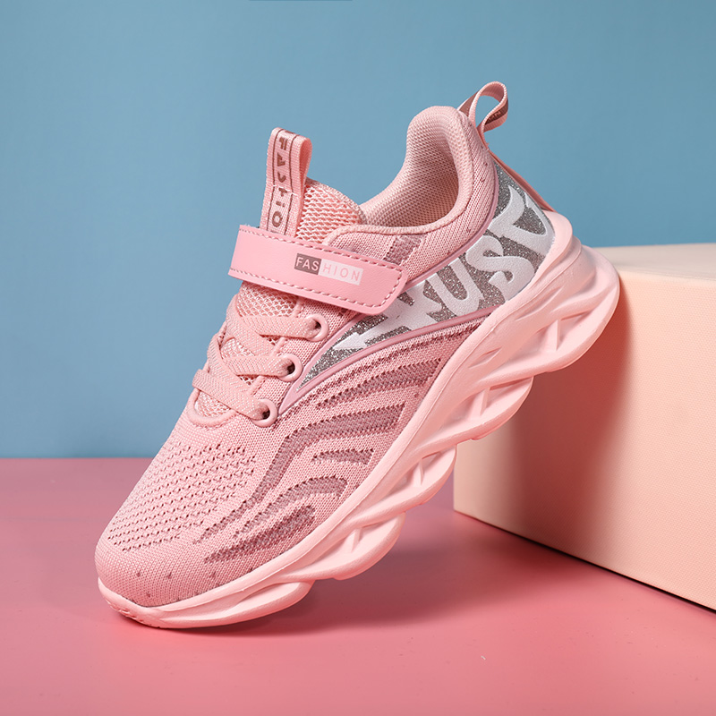 

Sport Girls Sneakers Children Casual Shoes For Kids Sneakers Breathable Mesh Running Footwear Trainers tenis infantil menina, Black