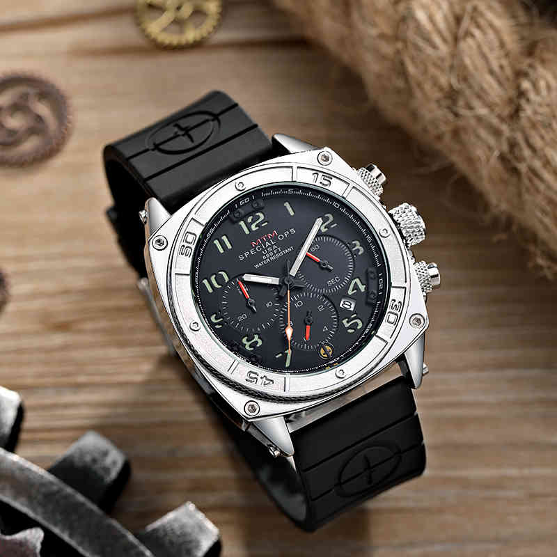 

MTM SPECIAL OPS Predator Series Men's Fashion Multifunctional Luminous Chronograph Diving Sports Quartz Watch Montre Homme
