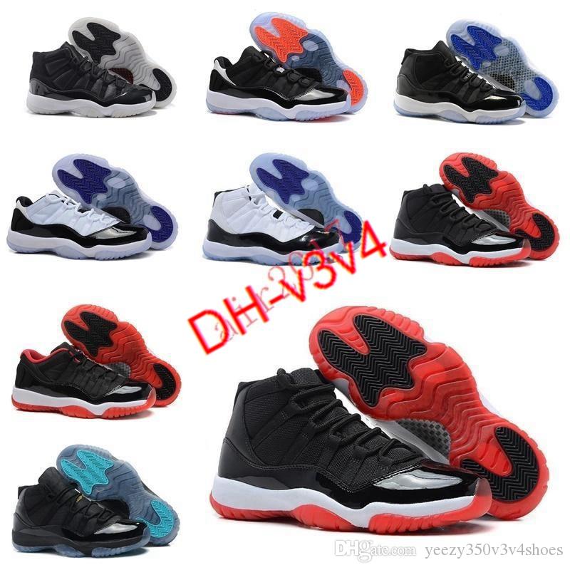 

2021 Boots Jumpman 11 Bred Concord 25th Anniversary Basketball Shoes Men 11s Red Blue white black Sneakers 36-45 HHGF1X58 Dx24