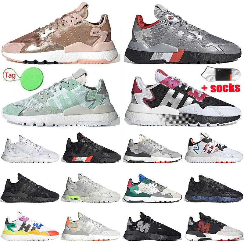 

2022 Fashion Nite Jogger Mens Women Running Shoes Ultraboost Periwinkle Collegiate Green Silver Metallic Blue Breathable All White Sneakers Sports Trainers, A34 36-45 core black ii