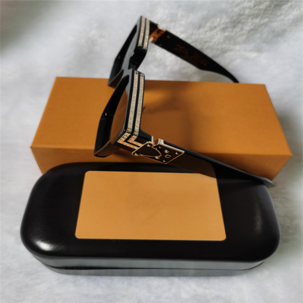 

fashion evidence sunglasses retro vintage men designer shiny gold frame laser logo women with package, White;black