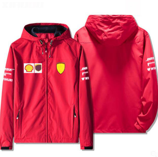 

F1 racing suit long-sleeved windbreaker, autumn and winter team jackets, windproof jacket, the same style customization