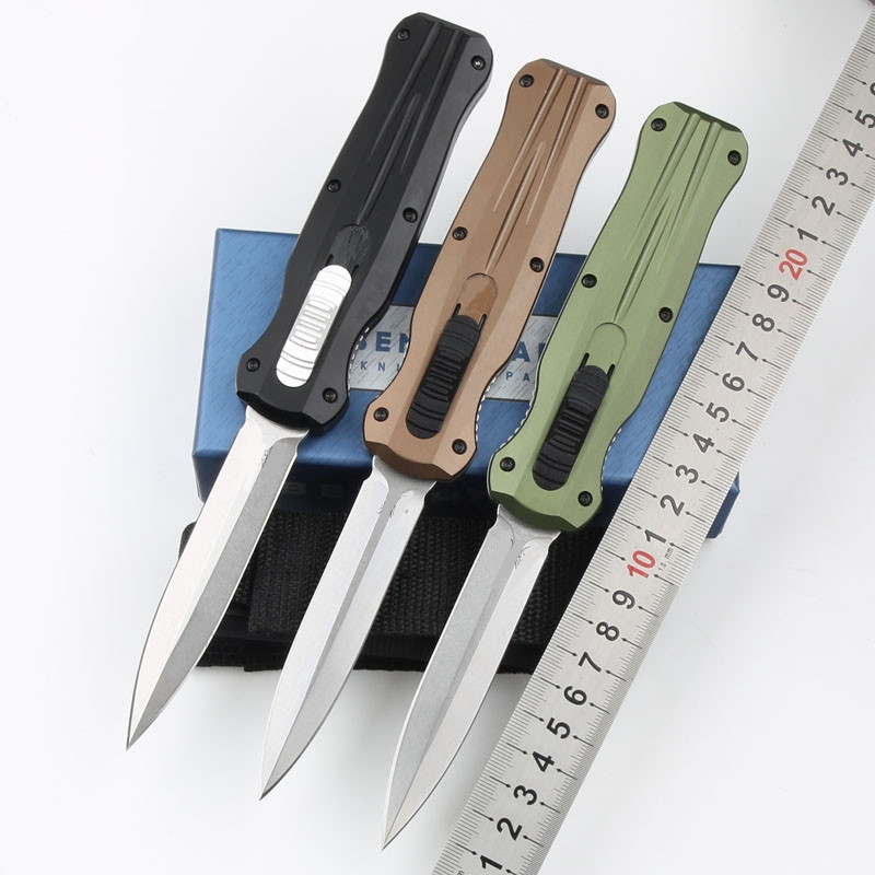 

3 Models BM 7035 Infidel Tactical Folding Knife D2 Double Action Blade Aluminum Handle Automatic Hiking Hunting Survival Pocket Utility EDC