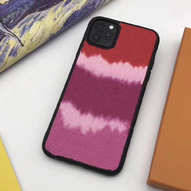 

For iPhone 13 13pro 12 pro max 11pro XS XR Xsmax 7 8 plusPhone Cases High Quality Deluxe Top Fashion Leather Colorful Print Designer Cellphone Case Cover, Pink small