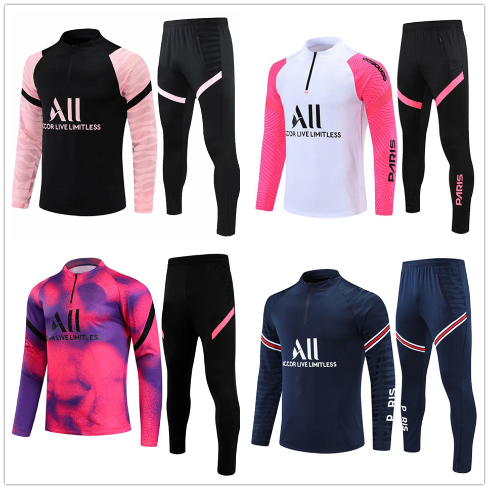 

21 22 Mens football training 2021 2022 Men soccer tracksuit survetement de foot chandal jogging, 18