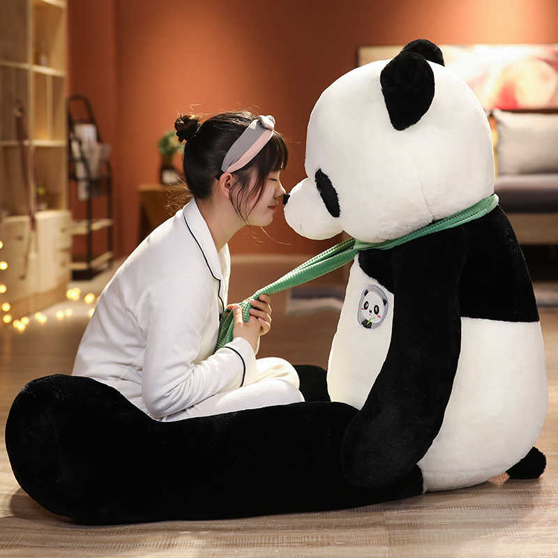 

Giant Kawaii 80/100CM Brinquedos Plush Panda Pillow Children Girlfriend Home Long Accompany Sleepy Pillow Stuffed Panda Toys H1025
