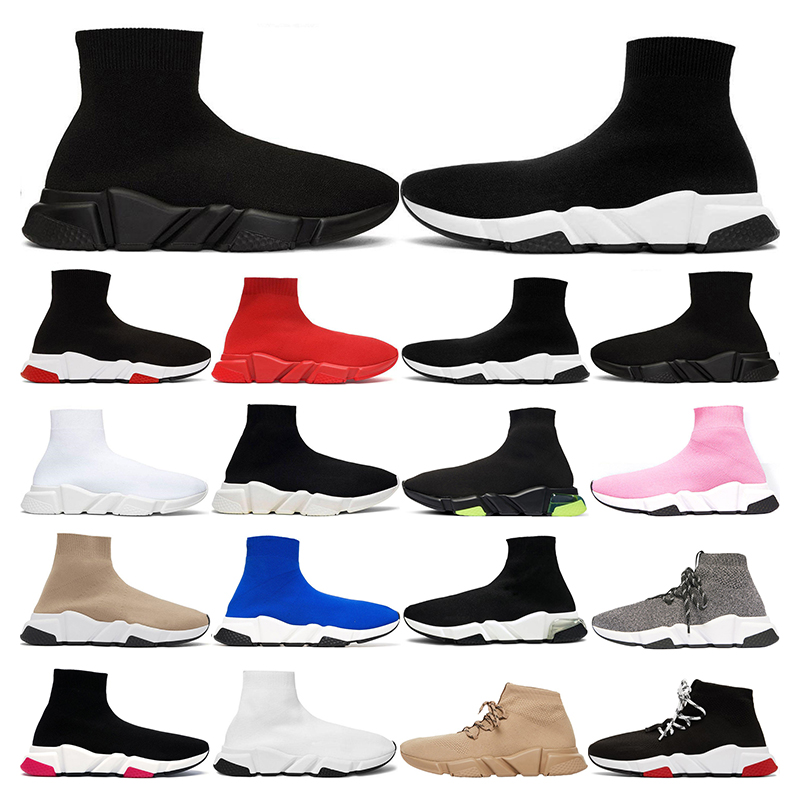 

2021 Sock shoes designer luxury platform men sneaker Beige Yellow Fluo Black pink Whit red Neon Flat fashion womens vintage