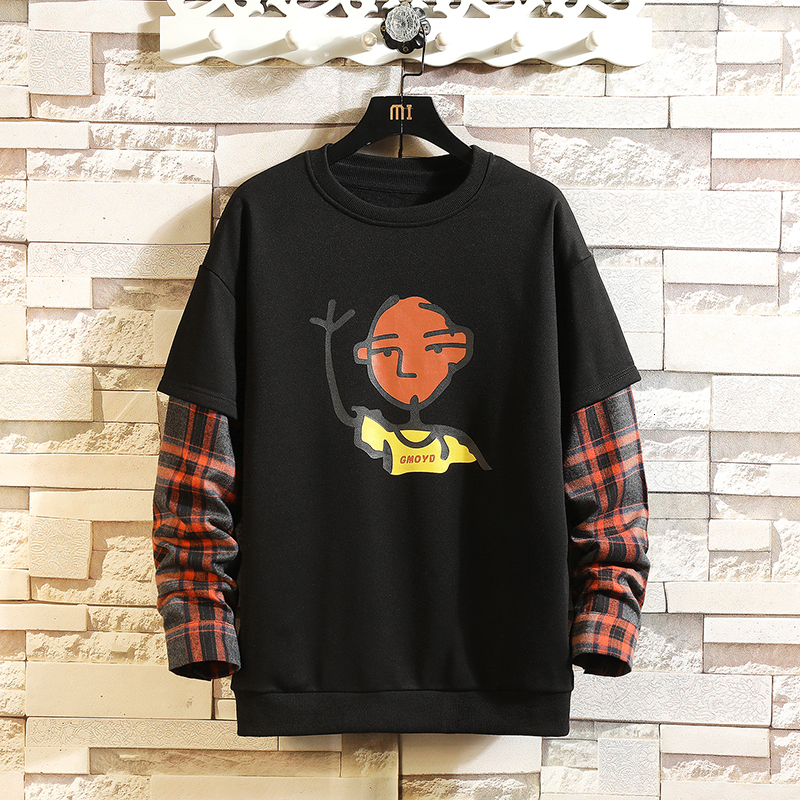 

2021 New Anime Printed Cute Sweatshirt Tops Plus Women's Sweater Vest Long Sleeve for Fall Streetwear Pullovers Iyfe, White