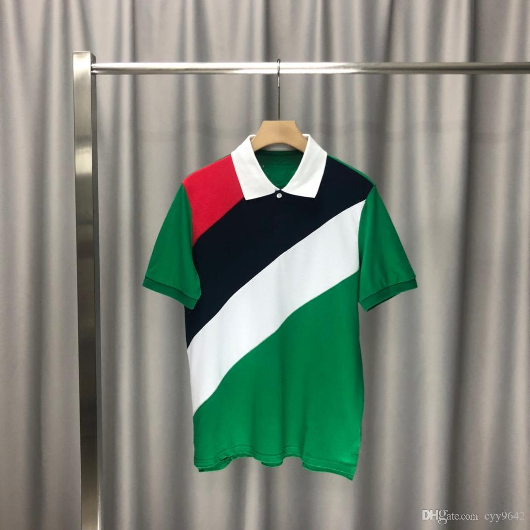 

Early spring 2020 new color block letter logo Short Sleeve Tee double strand fine cotton fabric black and white 2c6