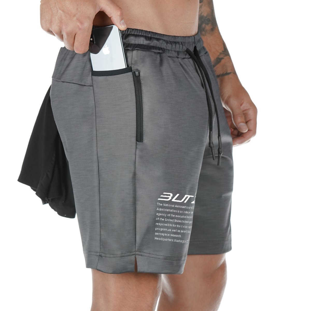 

Summer Running Shorts Men Letter Print Elastic Waist Jogging Gym Fitness Shorts Quick Dry Training Casual Shorts Pants Male 210603, Jw509black