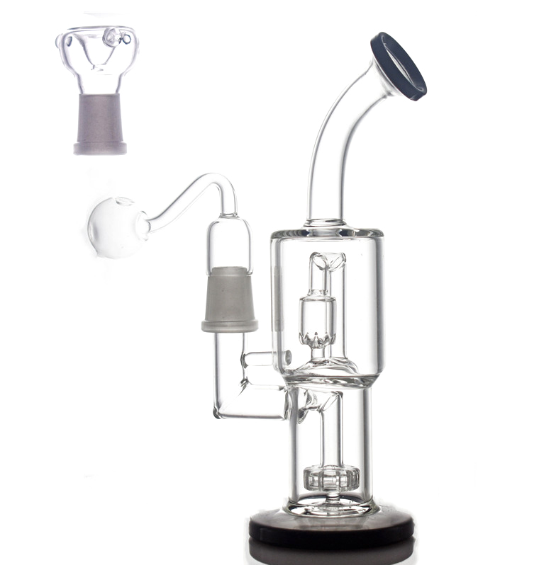 

18.8mm Beaker Bong double layers matrix perc Glass Water Bongs Hookahs shisha Dab Rigs honeycomb Bong 18mm oil burner pipe