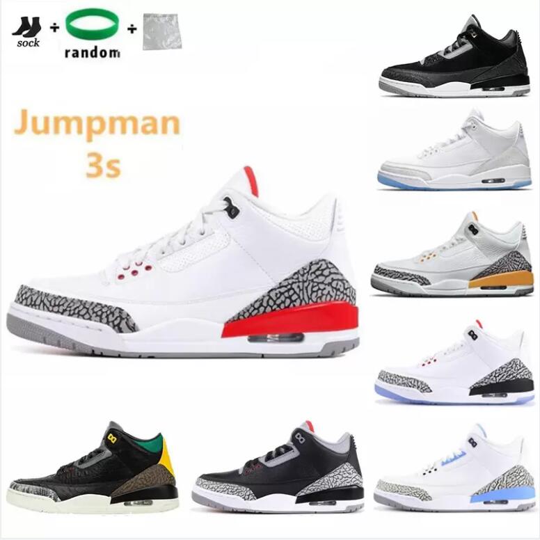 

Shoes Jumpman 3s 3 Laser Orange Midnight Navy Racer Blue Court Purple Cool Grey UNC Tinker Georgetown Black Cement Sneakers, Shoes (40)