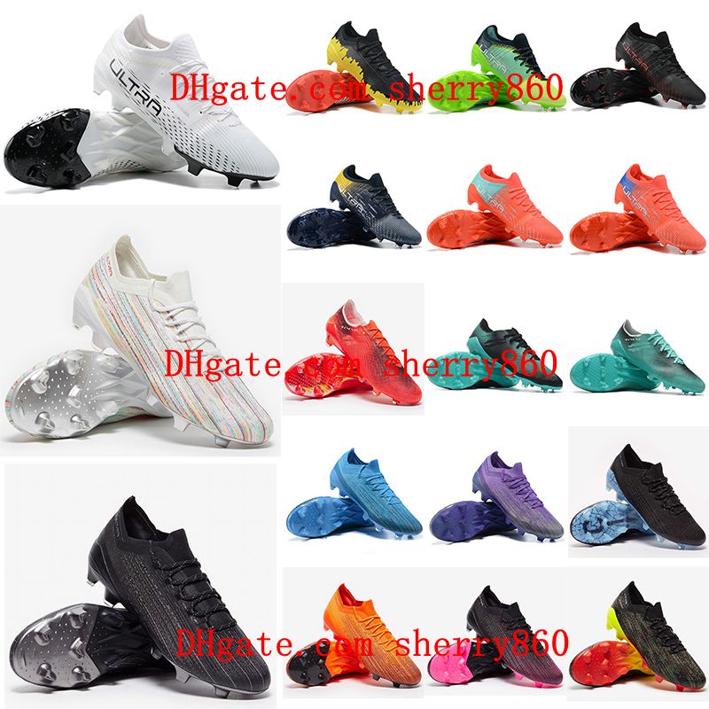 

2021 Soccer Shoes Ultra 1.2 FG AG Shocking Orange/Black mens Cleats White Red Blast Silver Football Boots Size 39-45, As picture 5