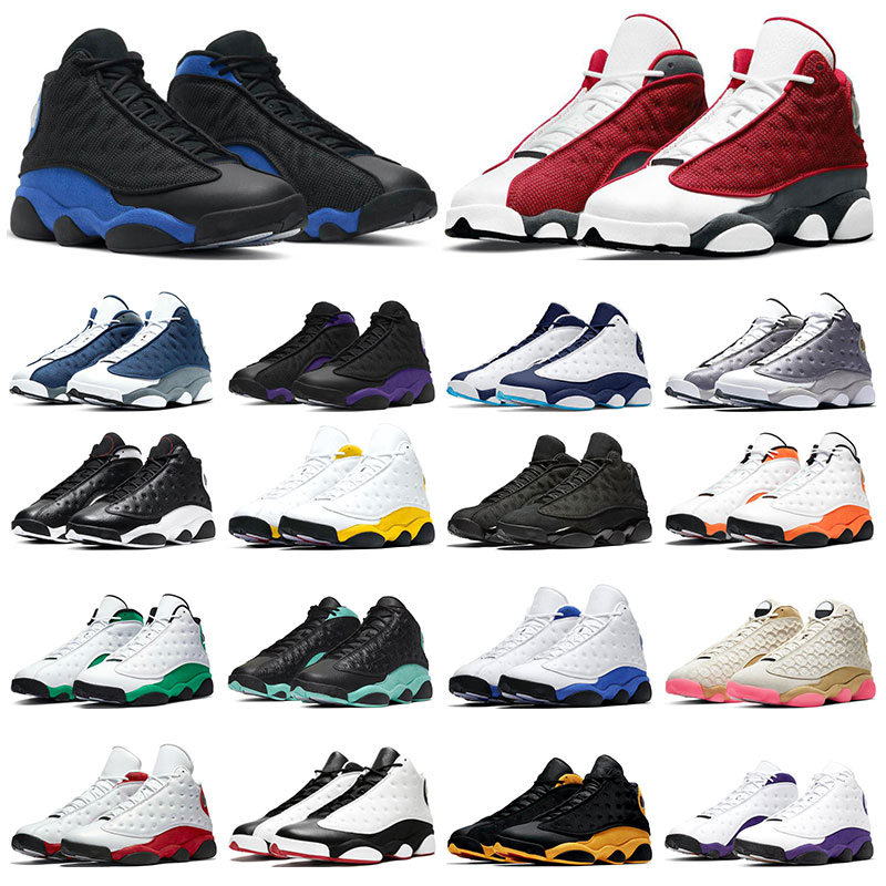 

aj 13 Mens air jordan Basketball Shoes 13s University Gold Hyper Royal Red Flint Obsidian Black Cat Court Purple Island Green sports running sneakers size 7-13, 21 cny 36-47