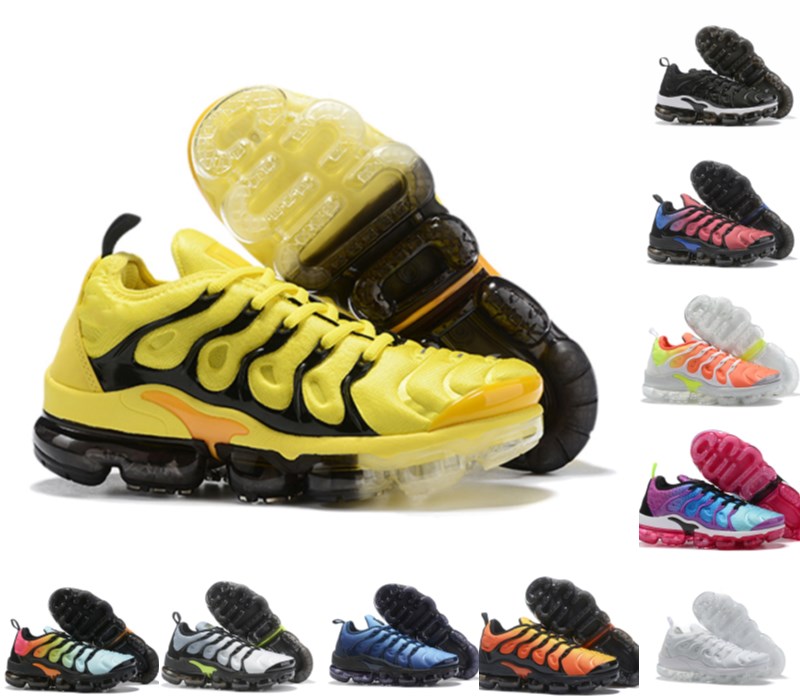 

wholesale TN plus mens running shoes sea bleached coral pure triple black white red lemon lime bumblebee voltage purple men women sneakers