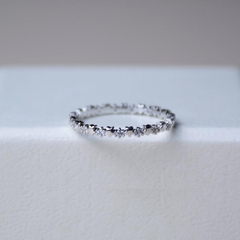 

Wedding Rings Duoying Thin Silver Color CZ Zircon Star Engagement Party Gifts For Women Lady Or Girl Lover's Fine Jewelry