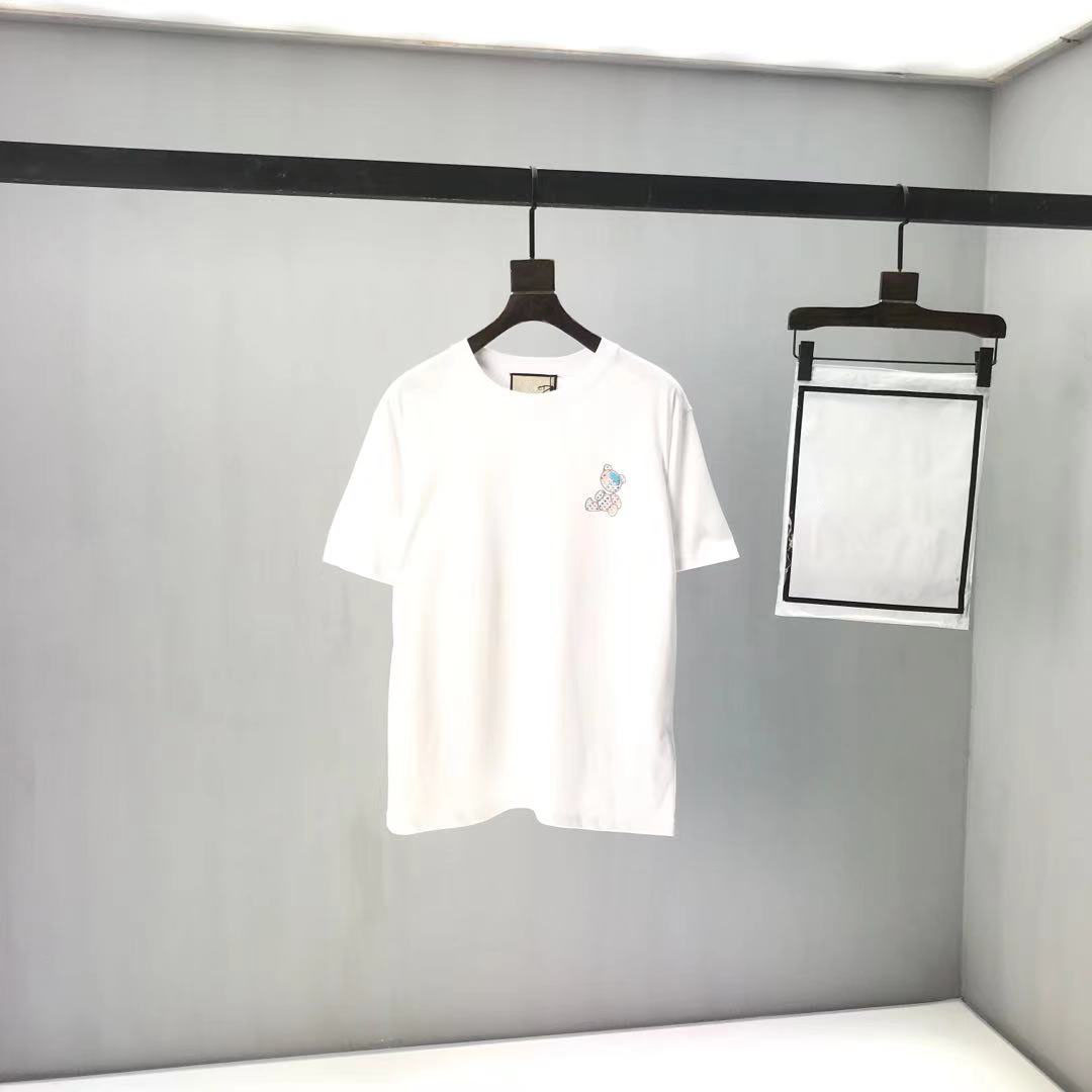 

2021ss spring and summer new high grade cotton printing short sleeve round neck panel T-Shirt Size: m-l-xl-xxl-xxxl Color: black white xVs