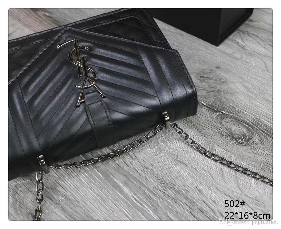 

Bags chain bags women shoulder handbags tote clutch crossbody bag LV LOUIS VITTON new YSL lady fashion totes 502, Black;brown