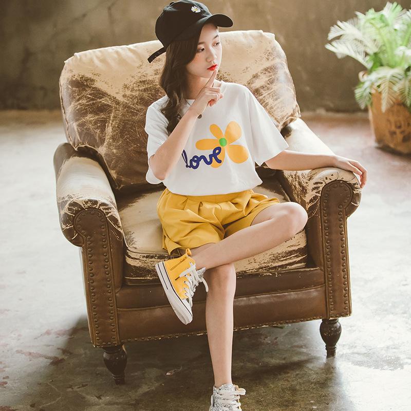 

Clothing Sets Girls' Suits 2021 Kids Girls Foreign Fashion 3-10 Years Old Children's Summer Clothes, 01