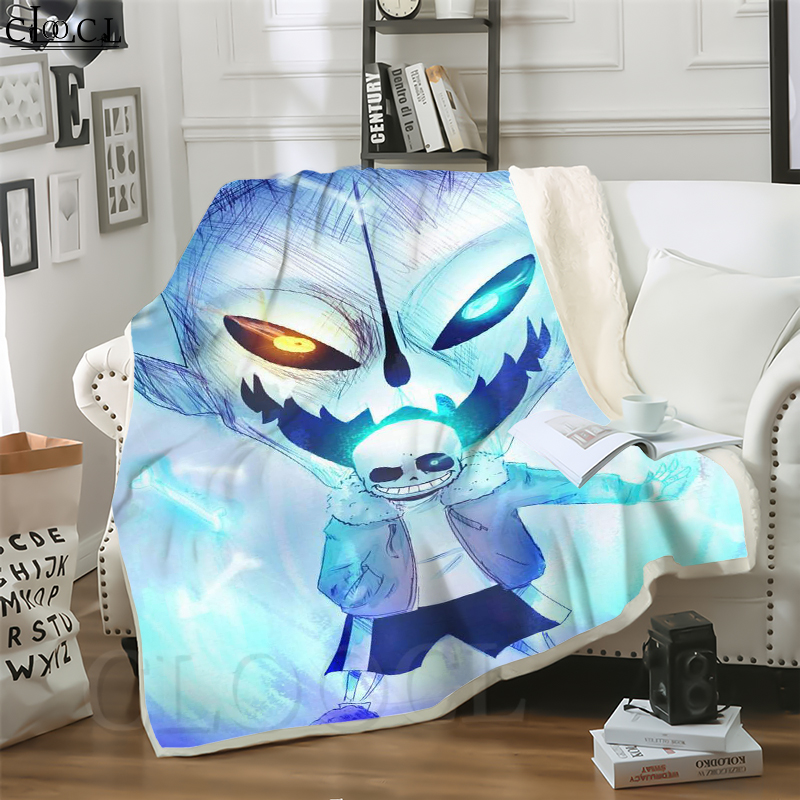 

CLOOCL Hot Undertale Sans 3D Print Casual Style Air Conditioning Blanket Sofa Teens Bedding Throw Blankets Plush Quilt